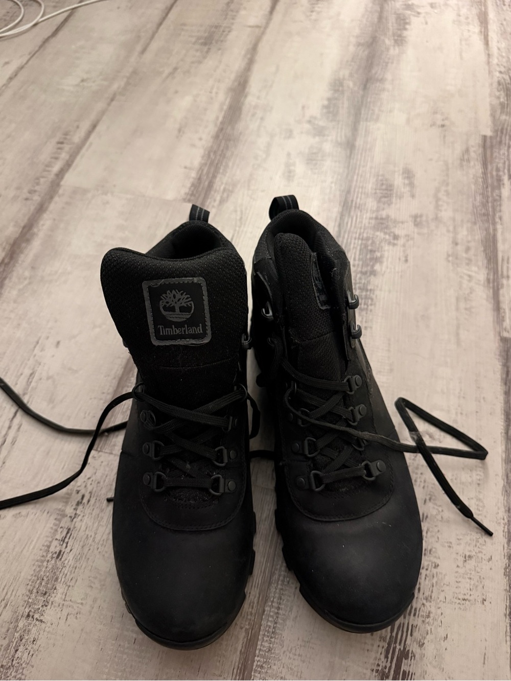 Timberland Men's All-Black Rugged Lace-Up Boots